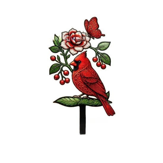 🐦Kardinal-Kunst-Gartenstecker💥