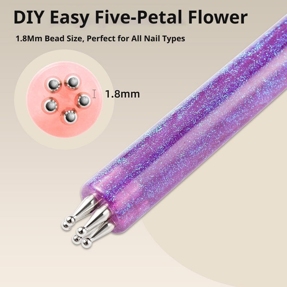 5-Petal Flower Nail Dotting Tool Pen