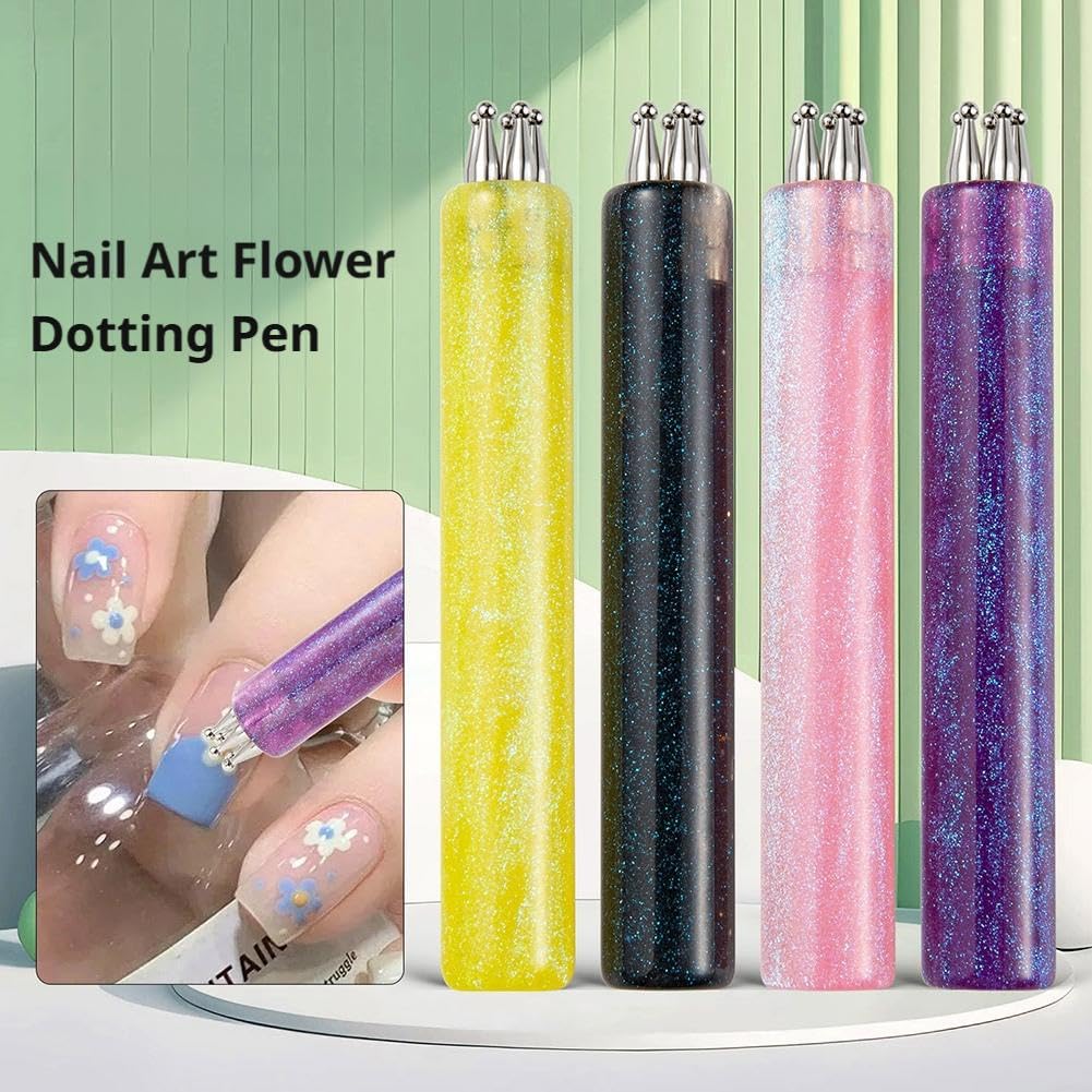 5-Petal Flower Nail Dotting Tool Pen