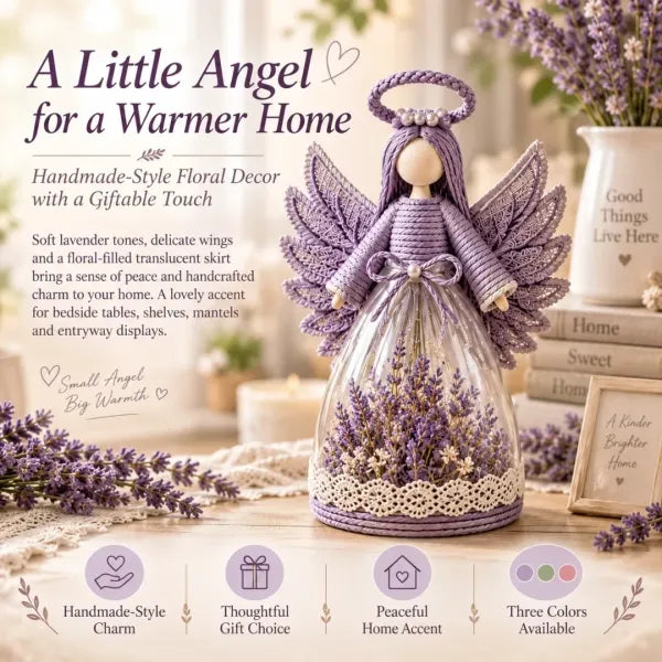 ⏳ 50% OFF – 👼 Blooming Guardian Angel Light | Warm LED Floral Angel Figurine, Meaningful Home Gift ✨