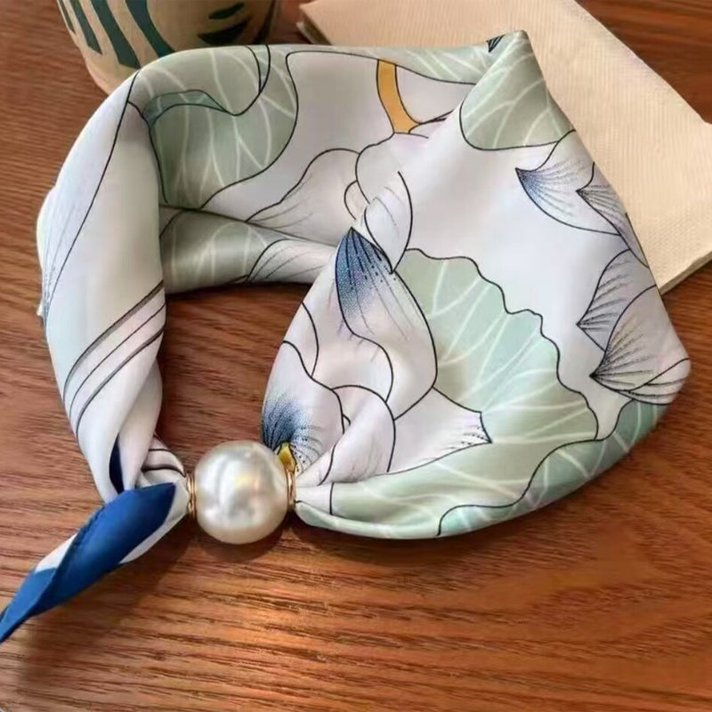 🤍 Pearl Scarf Necklace with Magnetic Clasp | Elegant Women’s Versatile Jewellery