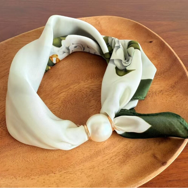 🤍 Pearl Scarf Necklace with Magnetic Clasp | Elegant Women’s Versatile Jewellery