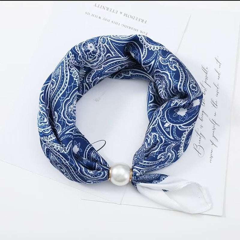 🤍 Pearl Scarf Necklace with Magnetic Clasp | Elegant Women’s Versatile Jewellery