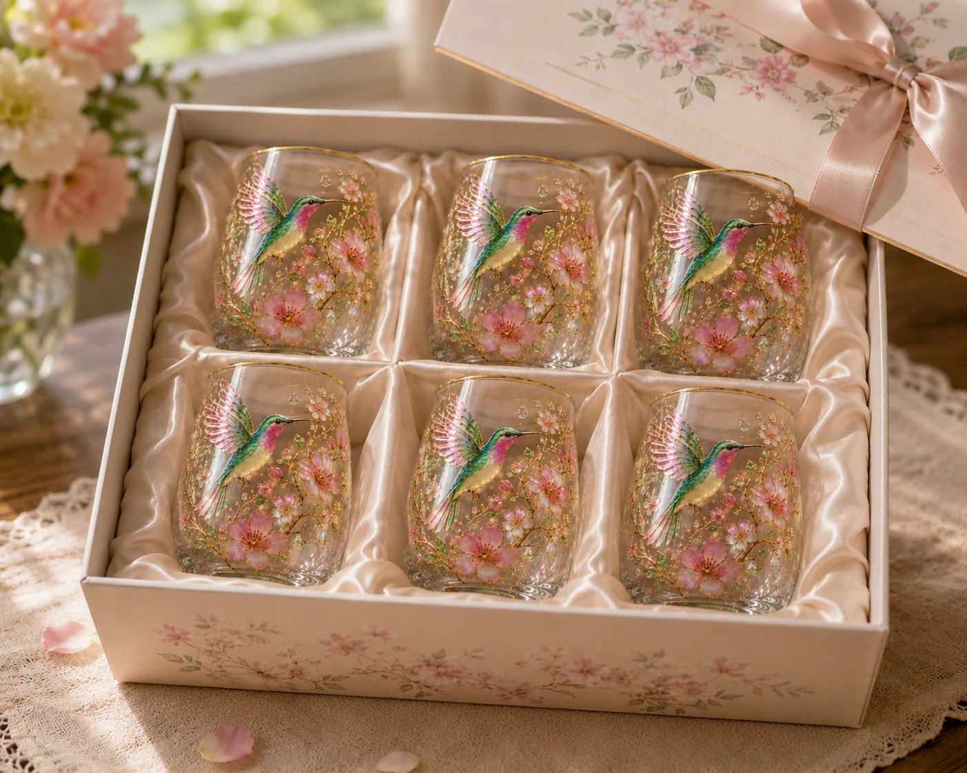 🌸🌿 Limitierte Edition 2026 „Garden Morning Bliss“ Glas-Teetasse ☀️☕