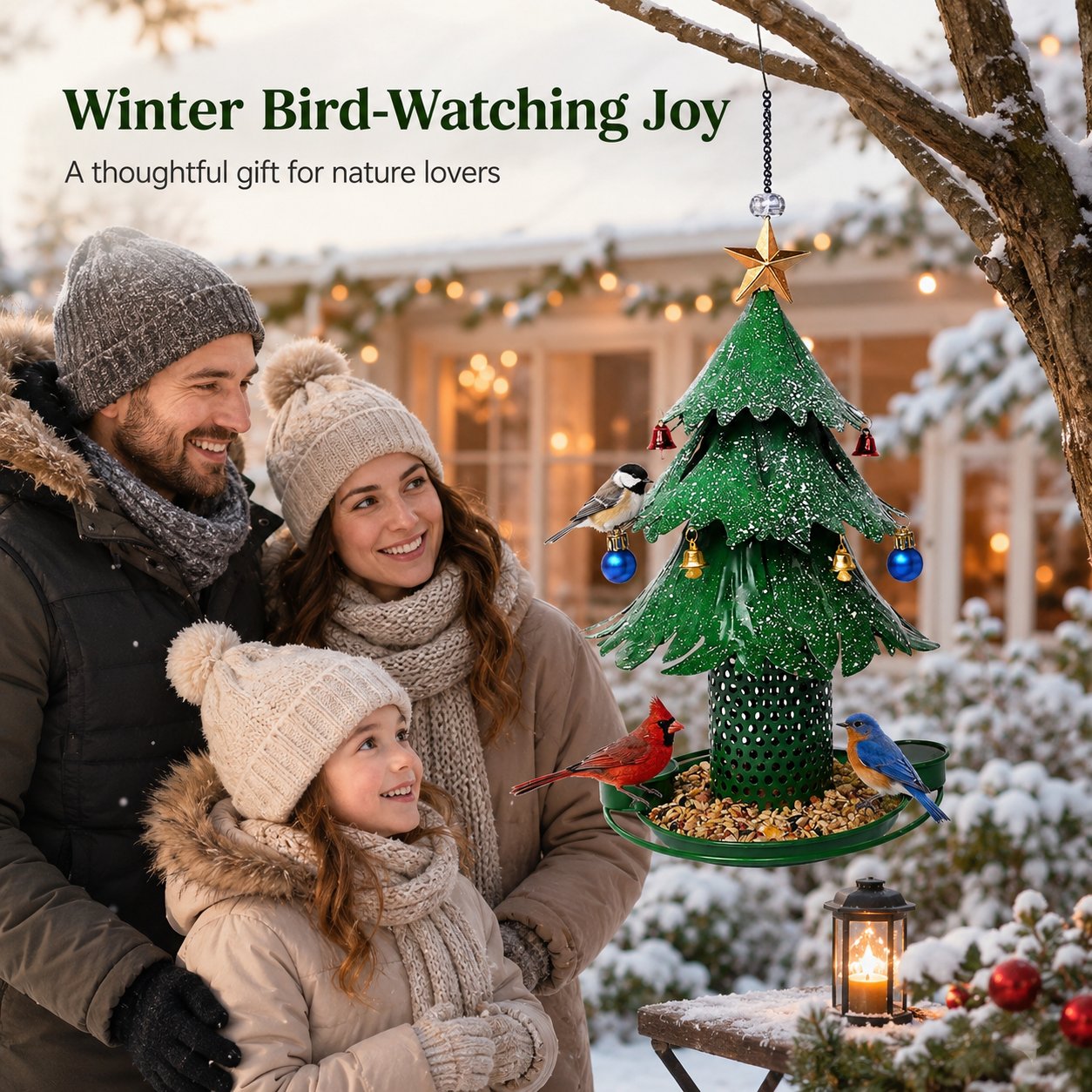 🎄 Christmas Tree Bird Feeder | Festive Garden Decoration