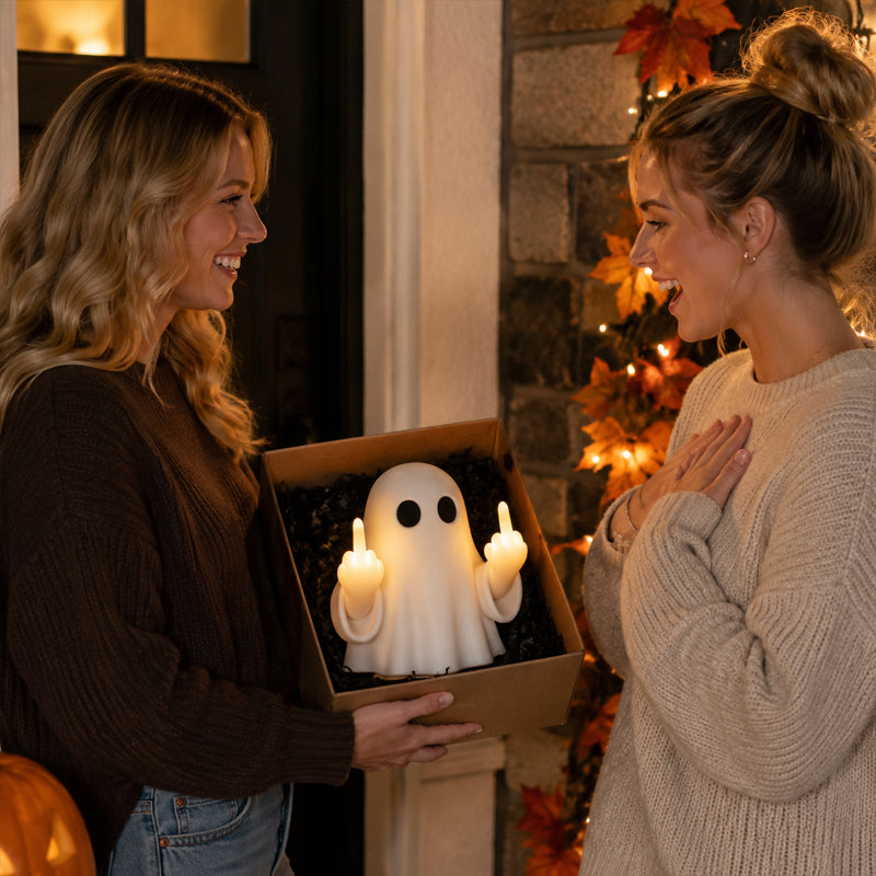 👻 Funny Ghost Porch Night Light | Spooky‑Cute Front Door LED Decor