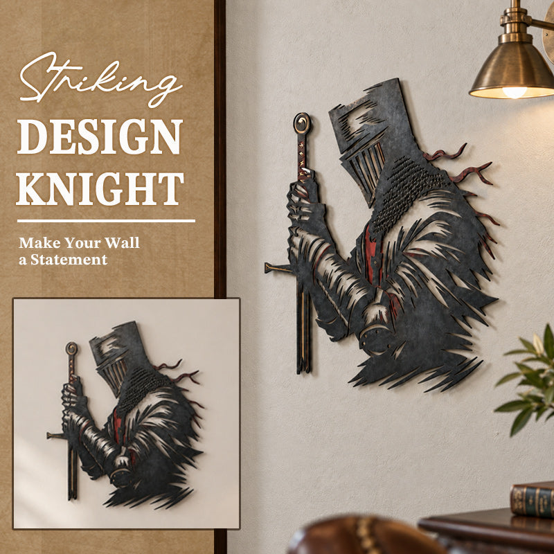 ⚔️ Medieval Knight Metal Wall Decor | Vintage Gothic Home Art, Gift For Him