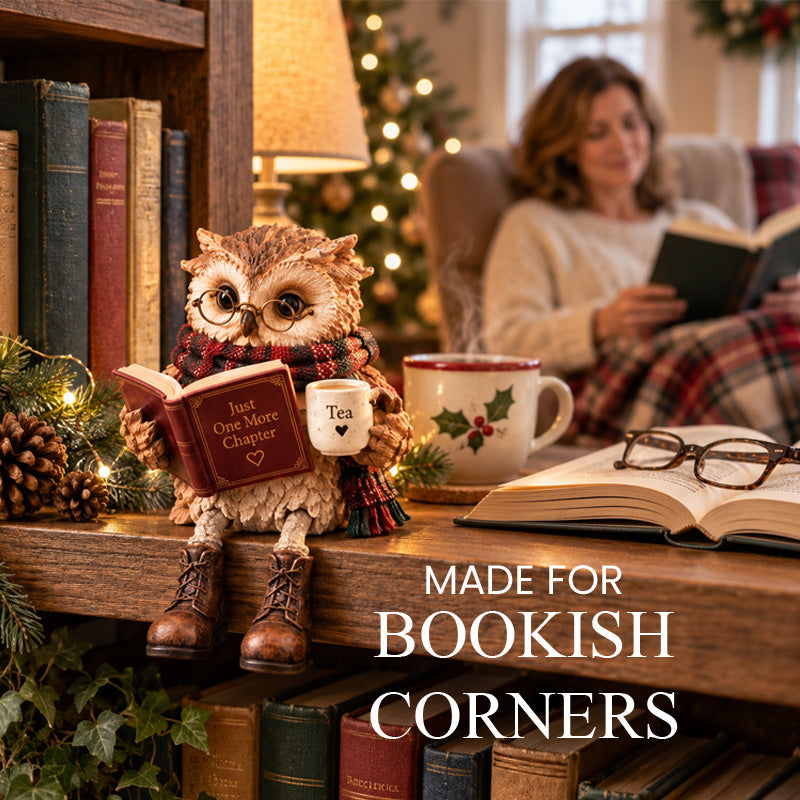 🦉Heartwarming Reading Owl Figurine