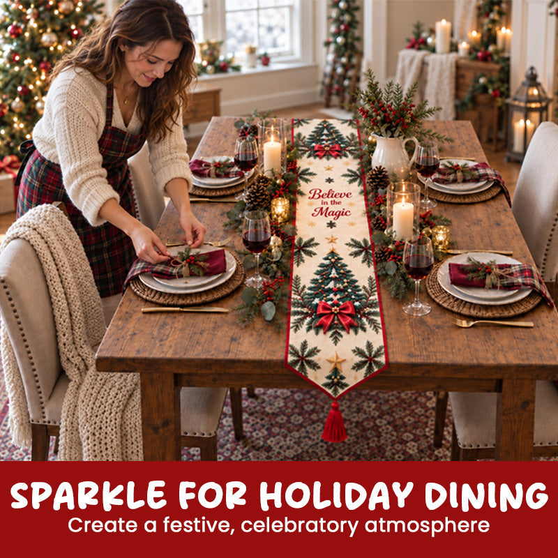 ✨ DIY Christmas Diamond Painting Table Runner Kit
