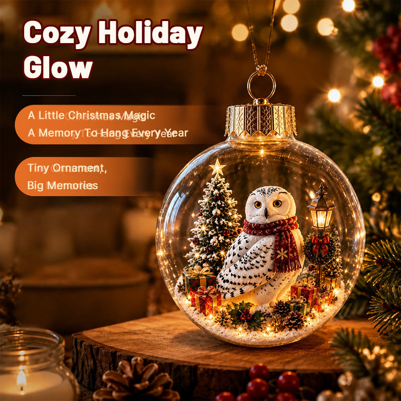 ✨ Animal‑Themed Christmas Crystal Ball | Festive Light‑Up Winter Globe Ornament