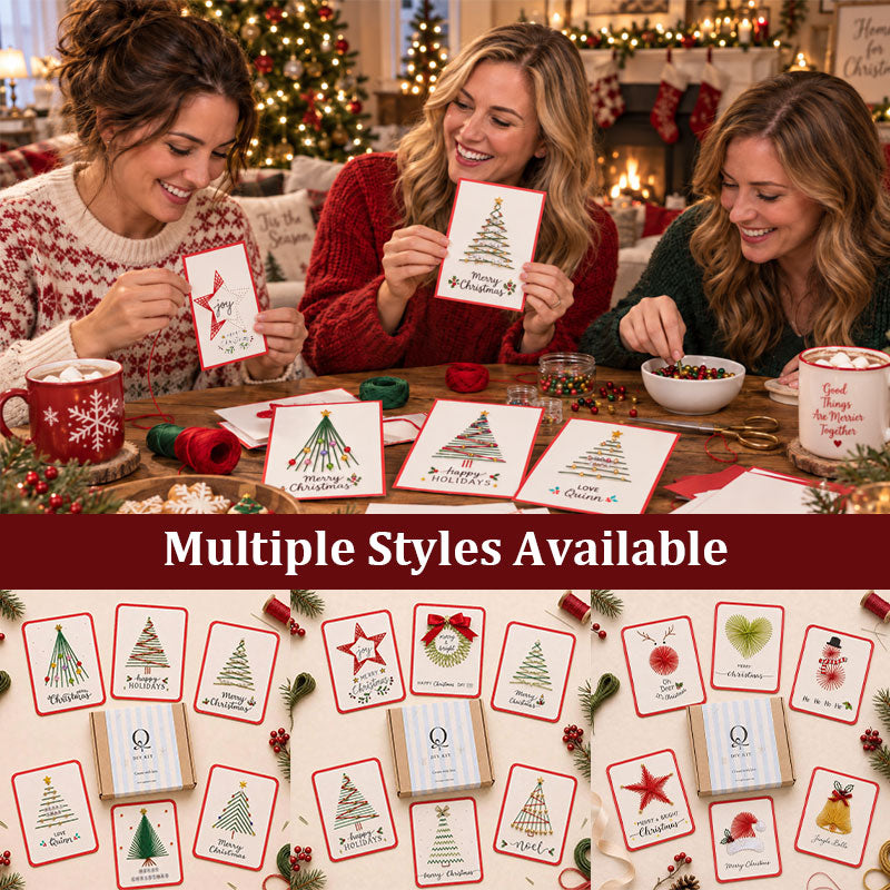 🎄🧵Christmas String Art Greeting Card DIY Kit