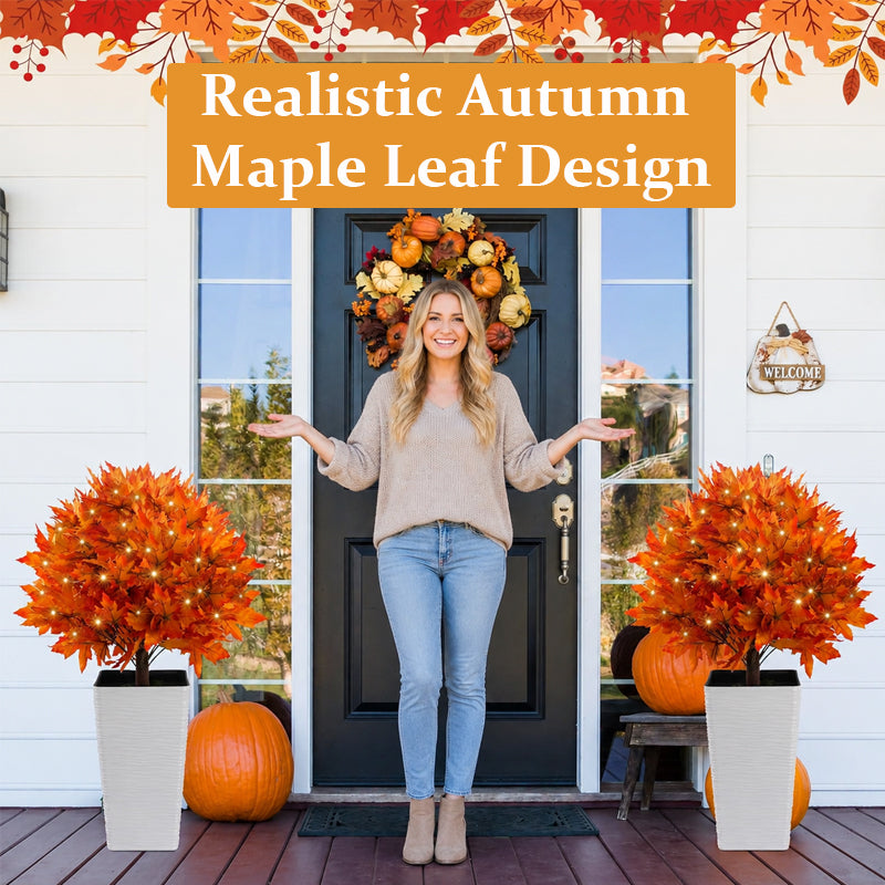 Light-Up LED Autumn Maple Tree Ornament | Indoor & Outdoor Cosy Autumn Decor