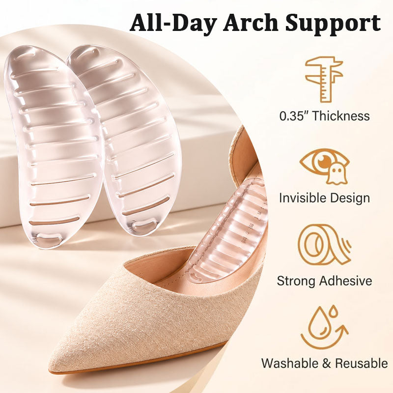 Clear Silicone Arch Support Pads | Foot Arch Cushion Inserts