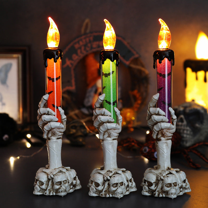 Gothic Ghost Hand LED Candle, Elegant Dark Academia Table Home Ornament