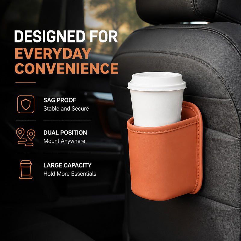 Universal Car Seat & Door Cup‑Holder Organiser | Multi‑Purpose Automotive Storage Caddy