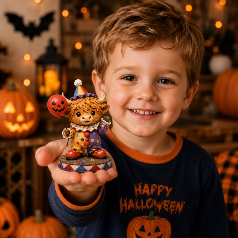2026 Highland Cow Halloween Countdown Advent Calendar