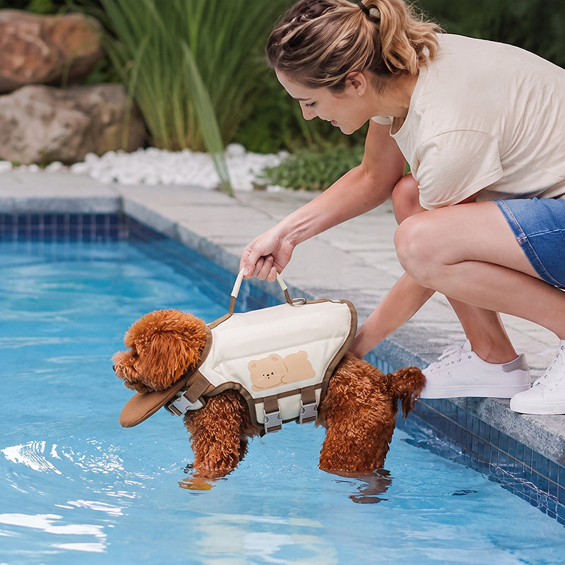 🐶 Cute Dog Life Jacket | Pet Swimming Safety Flotation Vest
