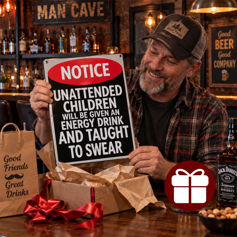 🚨 Funny Notice Sign for Unattended Kids