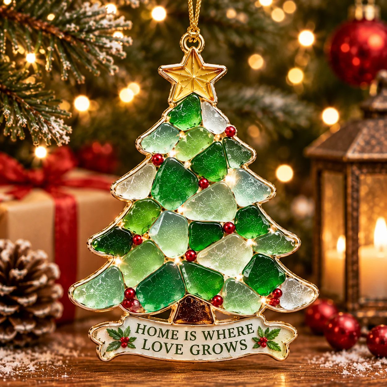 🔥Last Day 50% OFF 🎄 Sea Glass Christmas Blessing Ornaments