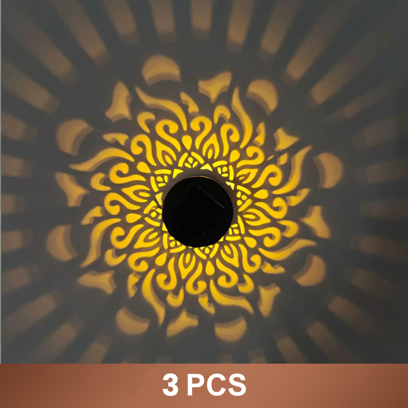 🌞✨✨ Solar-Mandala-Projektionswandleuchte