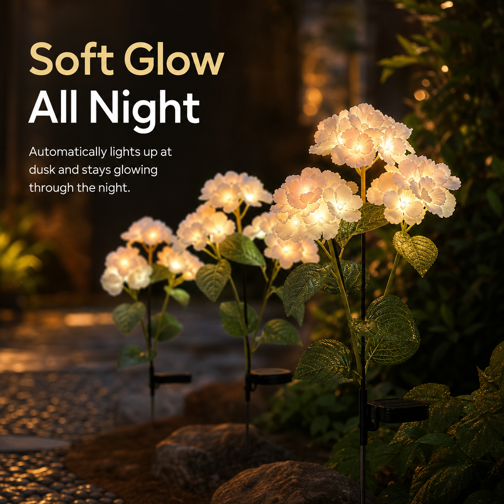 Fairy Hydrangea Lights - Enchanting Outdoor Decor