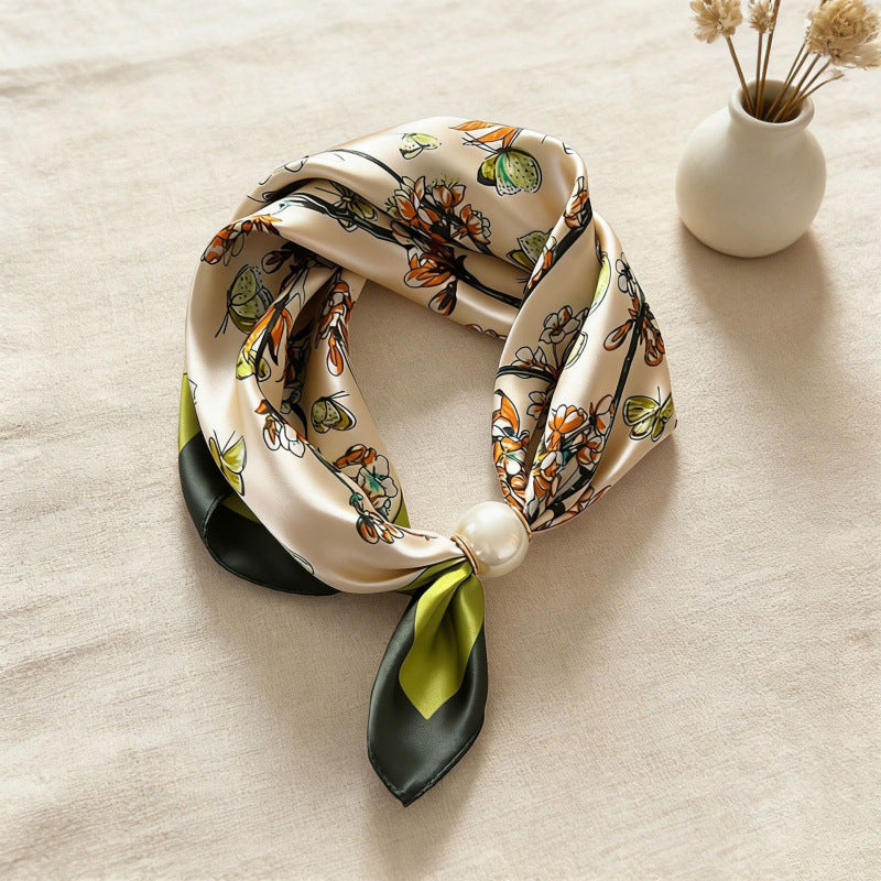 🤍 Pearl Scarf Necklace with Magnetic Clasp | Elegant Women’s Versatile Jewellery