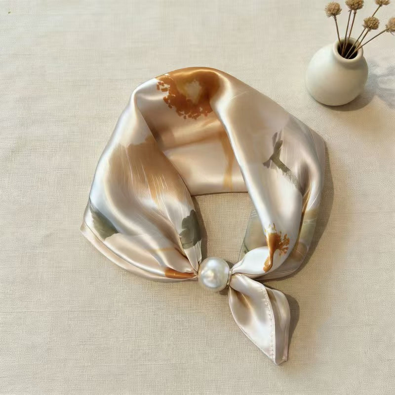 🤍 Pearl Scarf Necklace with Magnetic Clasp | Elegant Women’s Versatile Jewellery