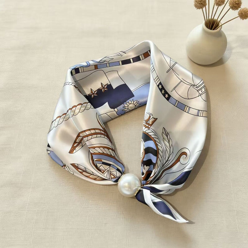 🤍 Pearl Scarf Necklace with Magnetic Clasp | Elegant Women’s Versatile Jewellery