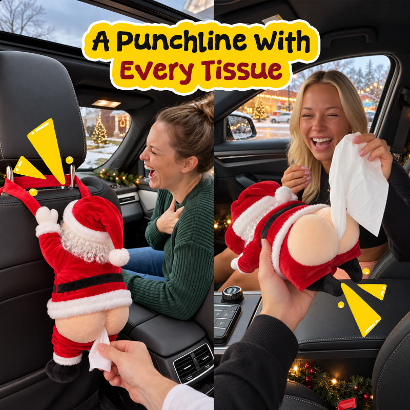 Funny Santa Butt Tissue Box