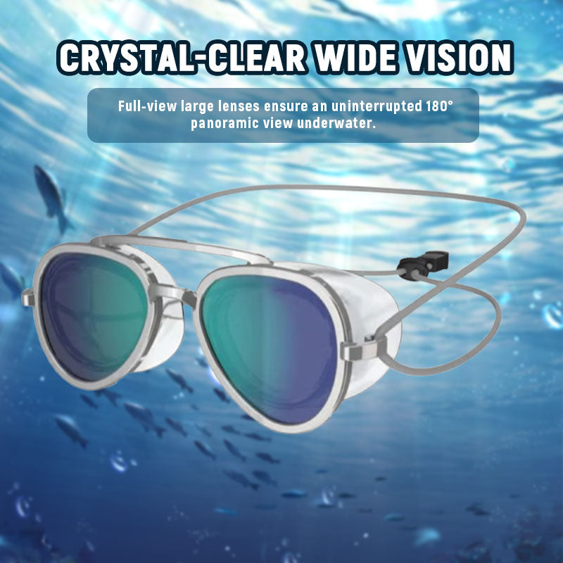 🌊 Schwimmbrille mit freiem Sichtfeld und Antibeschlagbeschichtung