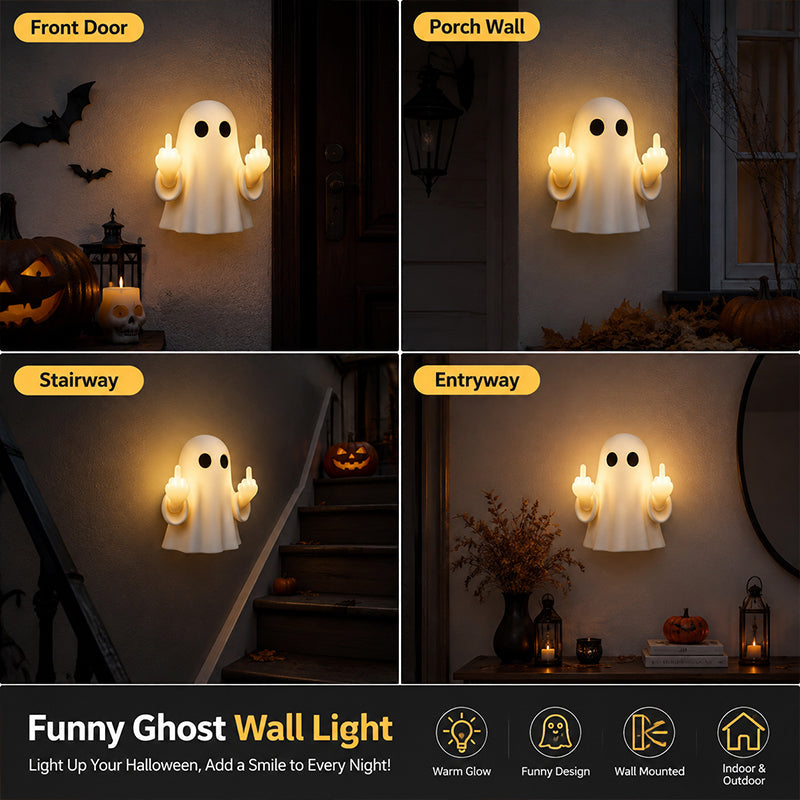 👻 Funny Ghost Porch Night Light | Spooky‑Cute Front Door LED Decor