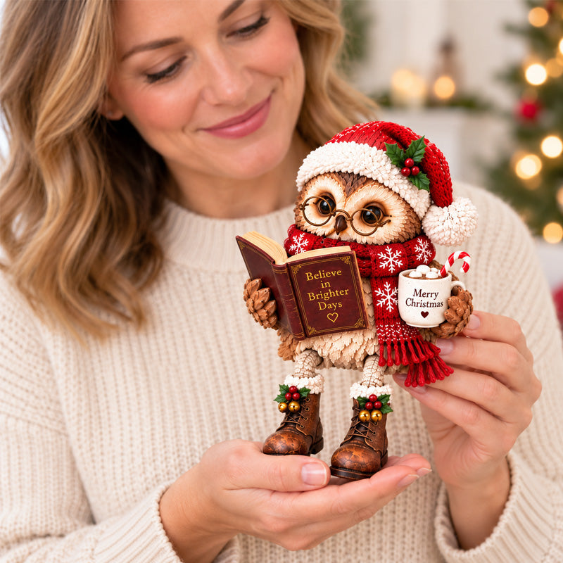 🦉Heartwarming Reading Owl Figurine