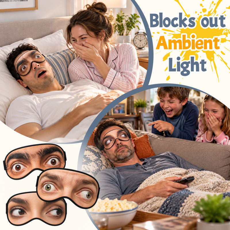 Funny Open-Eye Sleep Mask – Novelty Sleeping Eye Mask
