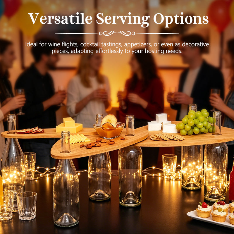 Handmade Wine Flight Serving Tray Set | Ideal For Home Wine Tastings