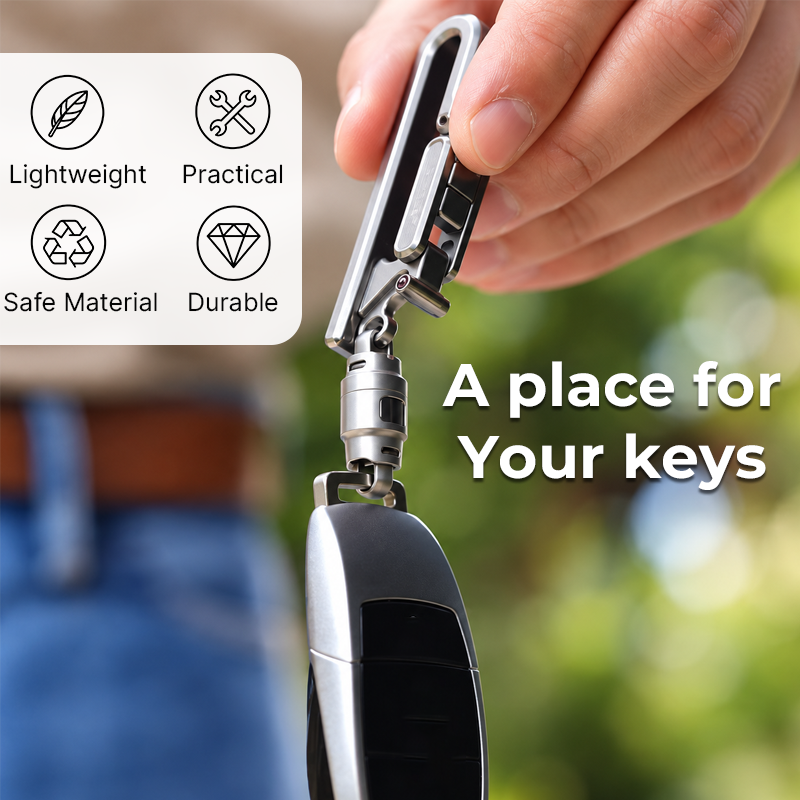 Men's Lightweight Belt Key Clip for Everyday Carry