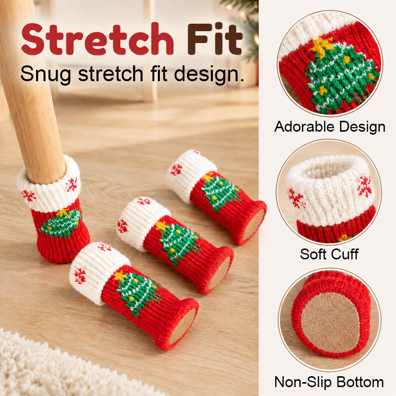 Christmas Table & Chair Leg Covers – Festive Christmas Furniture Decorations