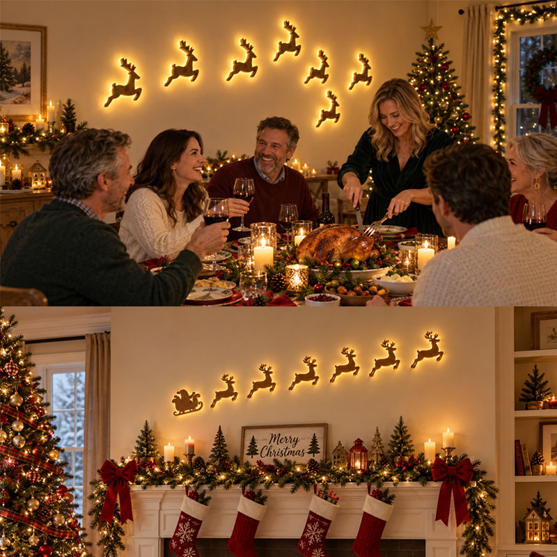 LED Christmas Wall Decorations - Holiday Christmas Lights