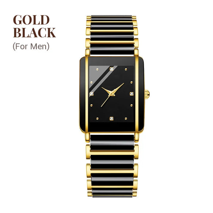 ⌚ Elegant Ceramic Band Watch — 3ATM Water Resistant, Quartz, Gift Box Included