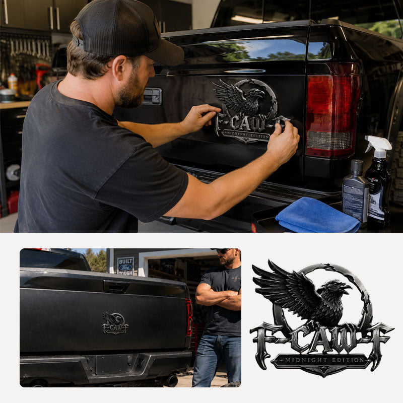 Premium Eagle Metal Car Emblem Midnight Edition | Stylish Vehicle Badge Decoration