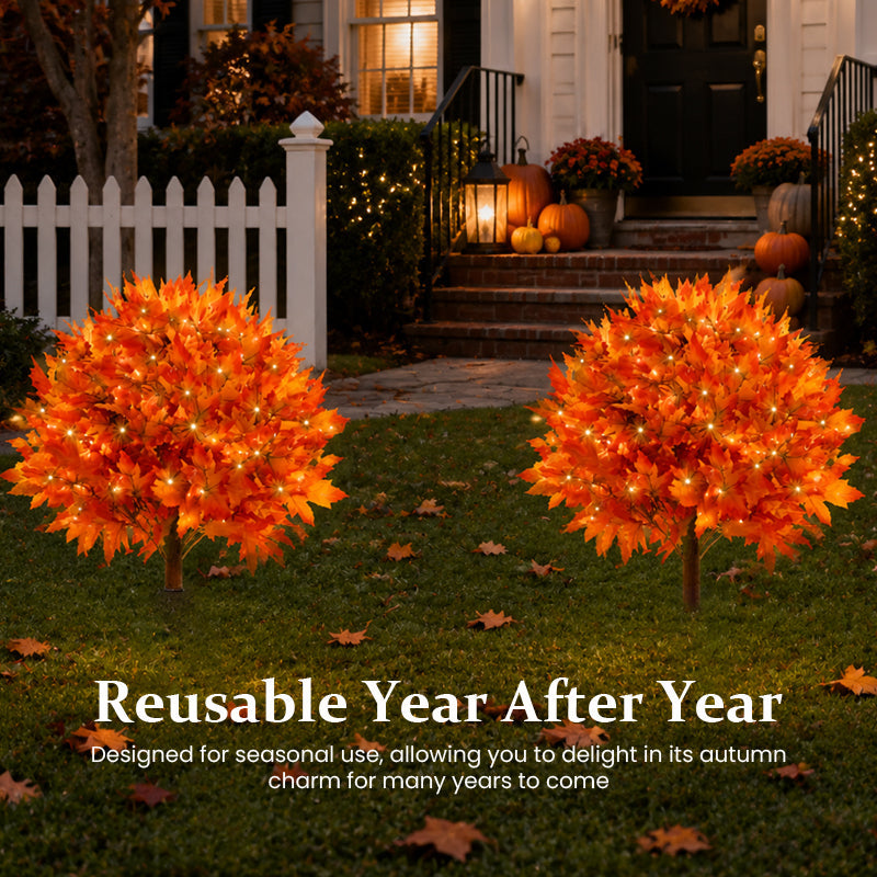 Light-Up LED Autumn Maple Tree Ornament | Indoor & Outdoor Cosy Autumn Decor