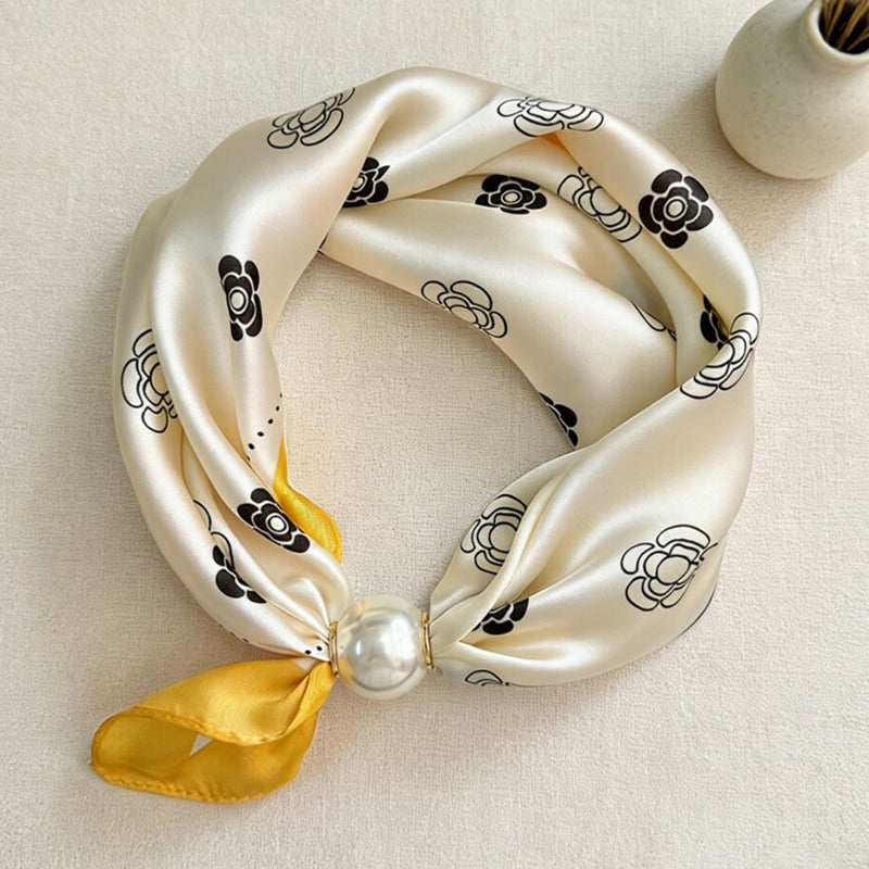 🤍 Pearl Scarf Necklace with Magnetic Clasp | Elegant Women’s Versatile Jewellery