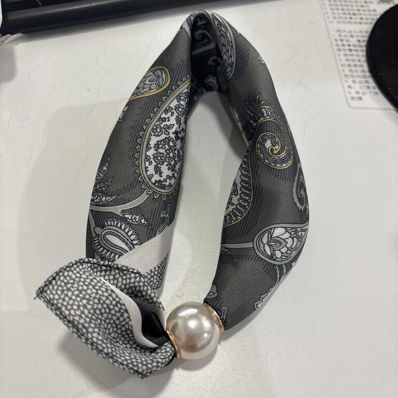 🤍 Pearl Scarf Necklace with Magnetic Clasp | Elegant Women’s Versatile Jewellery