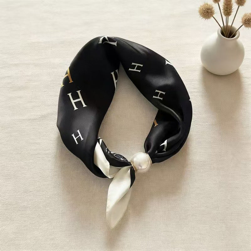 🤍 Pearl Scarf Necklace with Magnetic Clasp | Elegant Women’s Versatile Jewellery