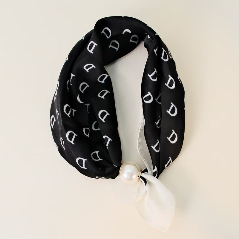 🤍 Pearl Scarf Necklace with Magnetic Clasp | Elegant Women’s Versatile Jewellery