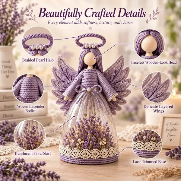⏳ 50% OFF – 👼 Blooming Guardian Angel Light | Warm LED Floral Angel Figurine, Meaningful Home Gift ✨