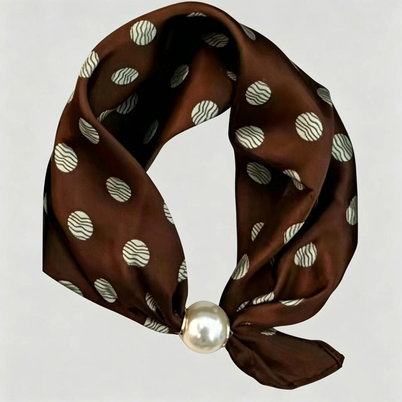 🤍 Pearl Scarf Necklace with Magnetic Clasp | Elegant Women’s Versatile Jewellery