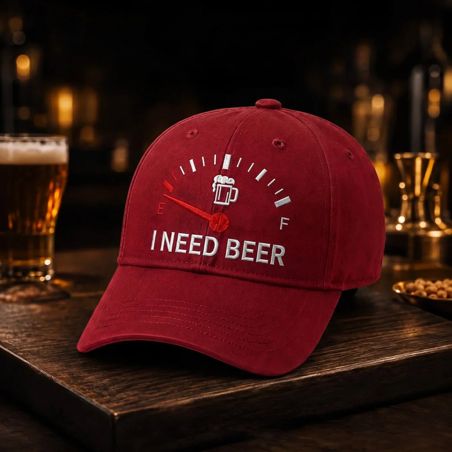 🔥 50% Off | Last Chance! Embroidered "I NEED BEER" Baseball Cap