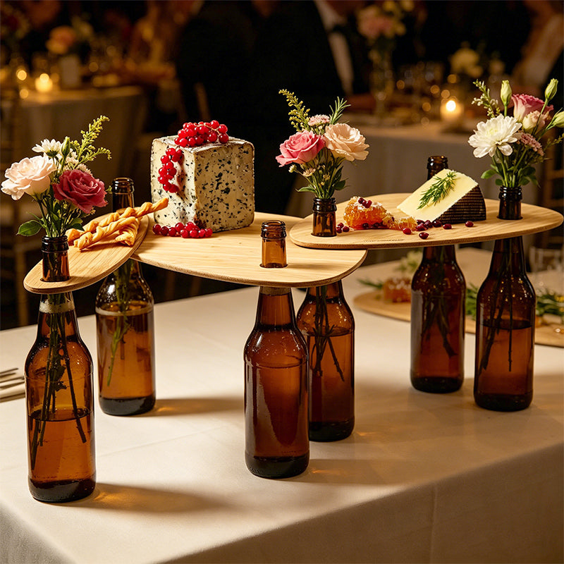 Handmade Wine Flight Serving Tray Set | Ideal For Home Wine Tastings