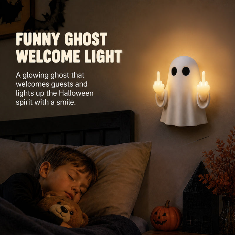 👻 Funny Ghost Porch Night Light | Spooky‑Cute Front Door LED Decor