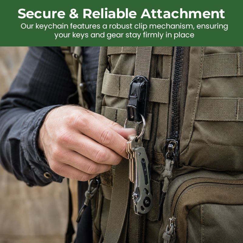 Durable Tactical Keyring | Heavy-Duty Outdoor EDC Keychain